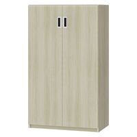 大洋 Shelfit 鍵付き 収納庫 幅648×奥行405×高さ1191mm グレーオーク OFS1265D40 GO+3段扉幅木 1台（直送品）
