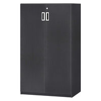 大洋 Shelfit 鍵付き 収納庫 幅648×奥行465×高さ1191mm ブラック OFS1265D45 BK+3段扉幅木 1台（直送品）