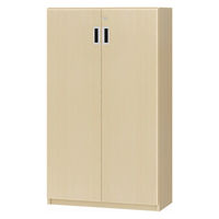 大洋 Shelfit 鍵付き 収納庫 幅698×奥行315×高さ1191mm ライトナチュラル OFS1270D30 LN+3段扉幅木 1台（直送品）