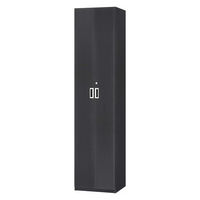 大洋 Shelfit 鍵付き 収納庫 幅498×奥行405×高さ1911mm ブラック OFS1950D40 BK+5段扉幅木 1台（直送品）