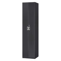 大洋 Shelfit 鍵付き 収納庫 幅498×奥行465×高さ1911mm ブラック OFS1950D45 BK+5段扉幅木 1台（直送品）