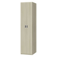 大洋 Shelfit Wハンガーワードローブ 幅498×奥行585×高さ1911mm グレーオーク OFS1950WR2 GO+扉幅木 1台（直送品）