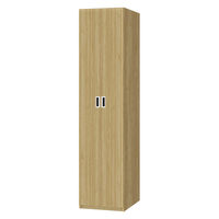 大洋 Shelfit Wハンガーワードローブ 幅498×奥行585×高さ1911mm OFS1950WR2 SMB+扉幅木 1台（直送品）