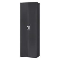 大洋 Shelfit 鍵付き 収納庫 幅548×奥行405×高さ1911mm ブラック OFS1955D40 BK+5段扉幅木 1台（直送品）