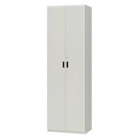 大洋 Shelfit 鍵付き 収納庫 幅548×奥行405×高さ1911mm ホワイト OFS1955D40 WH+5段扉幅木 1台（直送品）