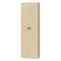 大洋 Shelfit 鍵付き 収納庫 幅598×奥行315×高さ1911mm ライトナチュラル OFS1960D30 LN+5段扉幅木 1台（直送品）