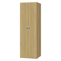 大洋 Shelfit Wハンガーワードローブ 幅598×奥行585×高さ1911mm OFS1960WR2 SMB+扉幅木 1台（直送品）