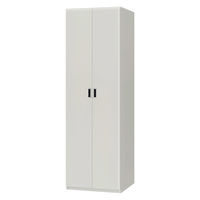 大洋 Shelfit Wハンガーワードローブ 幅598×奥行585×高さ1911mm OFS1960WR2 WH+扉幅木 1台（直送品）