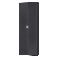 大洋 Shelfit 鍵付き 収納庫 幅648×奥行315×高さ1911mm ブラック OFS1965D30 BK+5段扉幅木 1台（直送品）