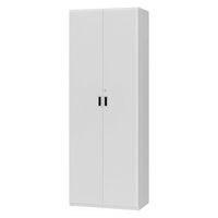 大洋 Shelfit 鍵付き 収納庫 幅648×奥行405×高さ1911mm ホワイトウッド OFS1965D40 WW+5段扉幅木 1台（直送品）