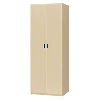 大洋 Shelfit Wハンガーワードローブ 幅648×奥行585×高さ1911mm OFS1965WR2 LN+扉幅木 1台（直送品）