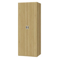 大洋 Shelfit Wハンガーワードローブ 幅648×奥行585×高さ1911mm OFS1965WR2 SMB+扉幅木 1台（直送品）