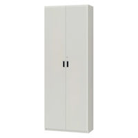 大洋 Shelfit 鍵付き 収納庫 幅698×奥行315×高さ1911mm ホワイト OFS1970D30 WH+5段扉幅木 1台（直送品）