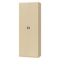 大洋 Shelfit 鍵付き 収納庫 幅698×奥行405×高さ1911mm ライトナチュラル OFS1970D40 LN+5段扉幅木 1台（直送品）