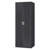 大洋 Shelfit Sハンガーワードローブ 幅698×奥行585×高さ1911mm ブラック OFS1970WR1 BK+扉幅木 1台（直送品）