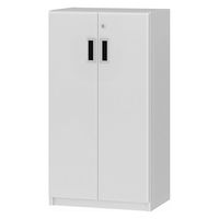 大洋 Shelfit 鍵付き 収納庫 幅448×奥行315×高さ832mm ホワイトウッド OFS8345D30 WW+2段扉幅木 1台（直送品）