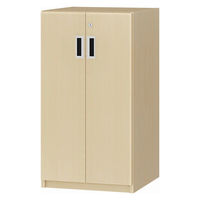大洋 Shelfit 鍵付き 収納庫 幅448×奥行465×高さ832mm ライトナチュラル OFS8345D45 LN+2段扉幅木 1台（直送品）