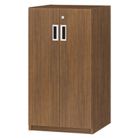 大洋 Shelfit 鍵付き 収納庫 幅448×奥行465×高さ832mm OFS8345D45 WB+2段扉幅木 1台（直送品）