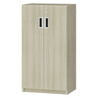 大洋 Shelfit 鍵付き 収納庫 幅498×奥行315×高さ832mm グレーオーク OFS8350D30 GO+2段扉幅木 1台（直送品）