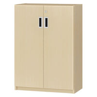 大洋 Shelfit 鍵付き 収納庫 幅548×奥行315×高さ832mm ライトナチュラル OFS8355D30 LN+2段扉幅木 1台（直送品）