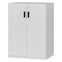 大洋 Shelfit 鍵付き 収納庫 幅548×奥行465×高さ832mm ホワイトウッド OFS8355D45 WW+2段扉幅木 1台（直送品）