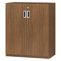 大洋 Shelfit 鍵付き 収納庫 幅648×奥行405×高さ832mm OFS8365D40 WB+2段扉幅木 1台（直送品）