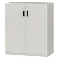 大洋 Shelfit 鍵付き 収納庫 幅648×奥行405×高さ832mm ホワイト OFS8365D40 WH+2段扉幅木 1台（直送品）