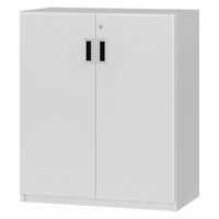 大洋 Shelfit 鍵付き 収納庫 幅648×奥行405×高さ832mm ホワイトウッド OFS8365D40 WW+2段扉幅木 1台（直送品）