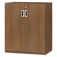 大洋 Shelfit 鍵付き 収納庫 幅648×奥行465×高さ832mm OFS8365D45 WB+2段扉幅木 1台（直送品）