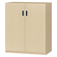 大洋 Shelfit 鍵付き 収納庫 幅698×奥行405×高さ832mm ライトナチュラル OFS8370D40 LN+2段扉幅木 1台（直送品）