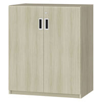 大洋 Shelfit 鍵付き 収納庫 幅698×奥行465×高さ832mm グレーオーク OFS8370D45 GO+2段扉幅木 1台（直送品）