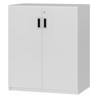 大洋 Shelfit 鍵付き 収納庫 幅698×奥行465×高さ832mm ホワイトウッド OFS8370D45 WW+2段扉幅木 1台（直送品）