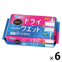 エリエール キレキラ！ ワイパー ドライ×ウェットシート 1セット（32枚入×6パック） 大王製紙