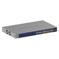 NETGEAR  ギガ２４ポート　ＳＦＰ＋ｘ４　アップリンク　ＰｏＥ＋＋対応スマートクラウドスイッチ GS728TXUP-300JPS（直送品）
