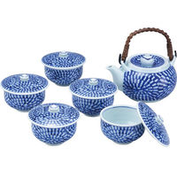 不二商店 波佐見焼 蛸唐草絵 番茶器揃 25-6378-224 1箱（直送品）