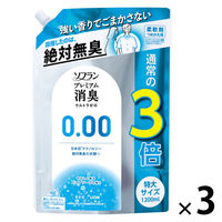 ソフラン プレミアム 消臭 ウルトラゼロ 柔軟剤 詰め替え 特大 1200ml 1セット (3個入) ライオン
