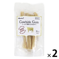 ハッピーデイズ 純国産 無添加 しっかり噛める 牛皮ガム M 国産 5本入 2袋 ペットプロ ドッグフード 犬用 おやつ