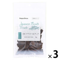 ハッピーデイズ 国産 ソフトかつおチップ 猫用 国産 30g 3袋 ペットプロ キャットフード 猫用 おやつ