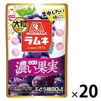 ラムネ 食べきりサイズ 大粒ラムネ　濃い果実　ぶどう　27g 1セット（1個×20）