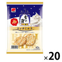 せんべい 煎餅　お配り菓子 ちいさな雪の宿　リッチミルク　42g 1セット（1個×20）