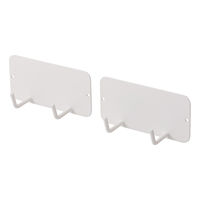 マグネット キッチンツールフック 2個入り 壁掛け (冷蔵庫 壁面 玄関 浮かせる収納) 白 KA-KSLHKWH エレコム 1個（直送品）