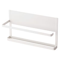 マグネット キッチンペーパーホルダー 大判ロール対応 ふきん掛け フック6個付属 白 KA-KSLKPWH エレコム 1個（直送品）