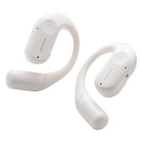 Bluetoothイヤホン 完全ワイヤレス IPX5 ムーンホワイト LBT-OWS02ECMWH エレコム 1個（直送品）