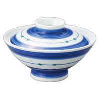 アースモス 呉須巻梅蓋付大茶 tri-311364025 1セット(1個入)（直送品）