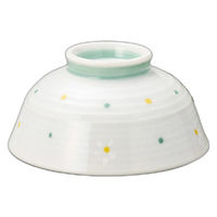 アースモス 雪小花飯碗(大) tri-311365221 1セット(5個入)（直送品）