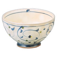 アースモス 粉引唐草飯碗