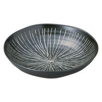 アースモス 黒そぎ麺皿 tri-312066605 1セット(5個入)（直送品）