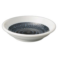 アースモス 藍色トビカンナ玉渕2.8皿 tri-312867406 1セット(10個入)（直送品）