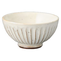 アースモス 粉引そぎ飯碗 tri-313665705 1セット(5個入)（直送品）