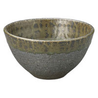 アースモス 灰ビードロ飯碗